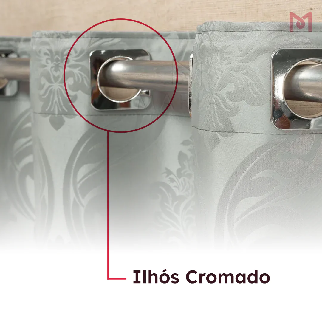 Cortina Jacquard Brasão