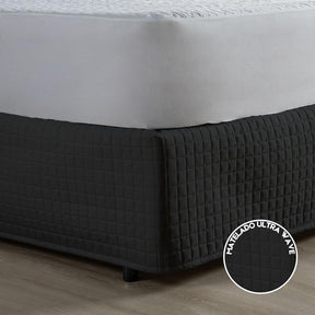 Saia Para Cama Box Matelada 150 Fios Quadriculada