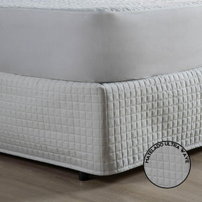 Saia Para Cama Box Matelada 150 Fios Quadriculada