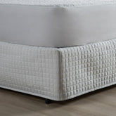 Saia Para Cama Box Matelada 150 Fios Quadriculada