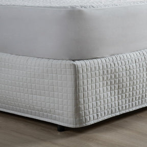 Saia Para Cama Box Matelada 150 Fios Quadriculada