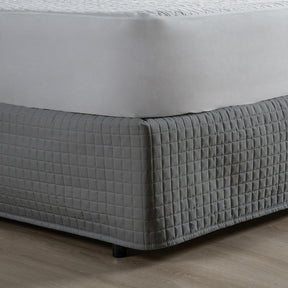 Saia Para Cama Box Matelada 150 Fios Quadriculada