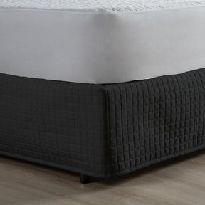 Saia Para Cama Box Matelada 150 Fios Quadriculada