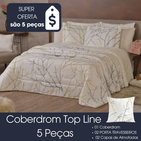 Kit Coberdrom Top Line Dupla Face Fleece / Sherpa – 5 Peças