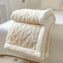 Cobertor Manta Glamour Dupla Face com Sherpa